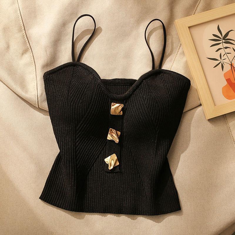 Knitted Tube Top Camisole Vest for Women - Negative Apparel