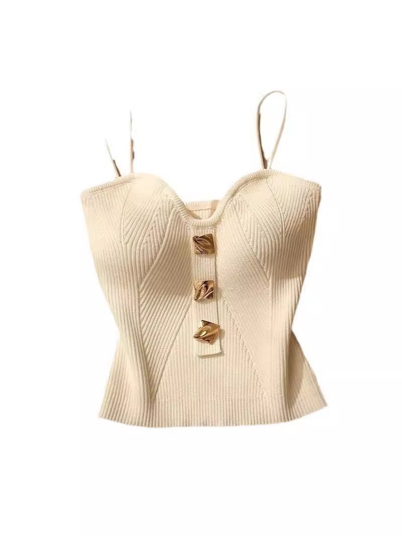 Knitted Tube Top Camisole Vest for Women - Negative Apparel