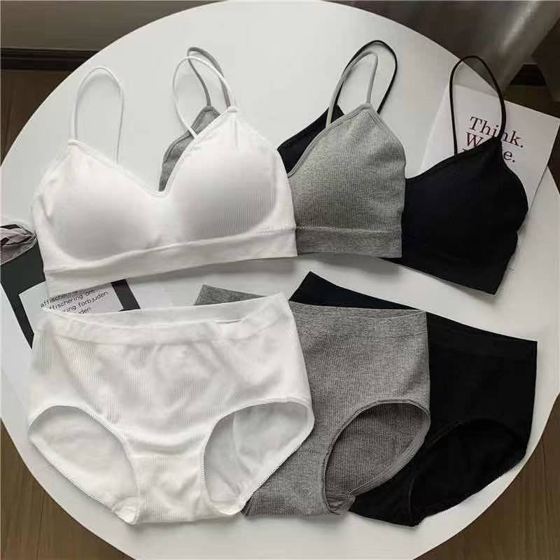 Korean Japanese style girl sports underwear beautiful back underwear women - Negative Apparel