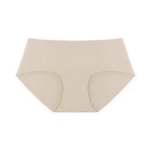 Korean seamless panties for women antibacterial low waist hip wrap simple nude comfortable women's briefs panties - Negative Apparel