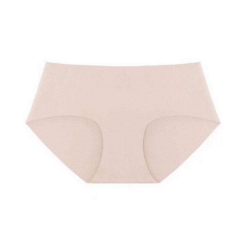 Korean seamless panties for women antibacterial low waist hip wrap simple nude comfortable women's briefs panties - Negative Apparel