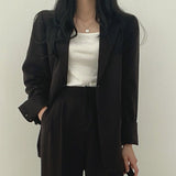 Korean style casual women office suit set - Negative Apparel
