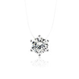 Korean style temperament pendant wholesale multi - claw diamond zircon pendant necklace female short simple clavicle chain - Negative Apparel