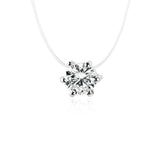 Korean style temperament pendant wholesale multi - claw diamond zircon pendant necklace female short simple clavicle chain - Negative Apparel