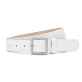 Korean style trendy square Japanese buckle belt women simple fashion all - match matte texture pu belt - Negative Apparel