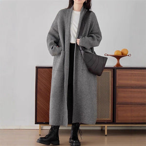 Korean winter new lazy wind loose thickened knitted cardigan - Negative Apparel