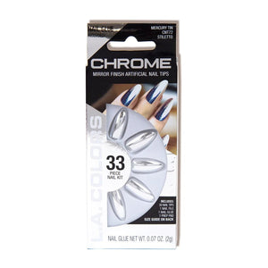 LA Colors Chrome Nail Tips - Negative Apparel