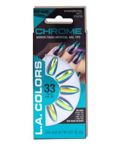 LA Colors Chrome Nail Tips - Negative Apparel