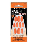 LA Colors Nail Frill Neon Artificial Nail Tip - Negative Apparel