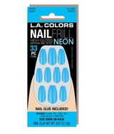 LA Colors Nail Frill Neon Artificial Nail Tip - Negative Apparel