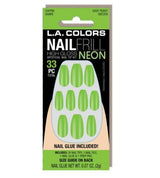 LA Colors Nail Frill Neon Artificial Nail Tip - Negative Apparel