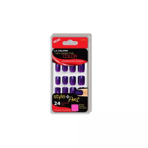 LA Colors Nail Tips Full Color Nail - Amethyst - Negative Apparel