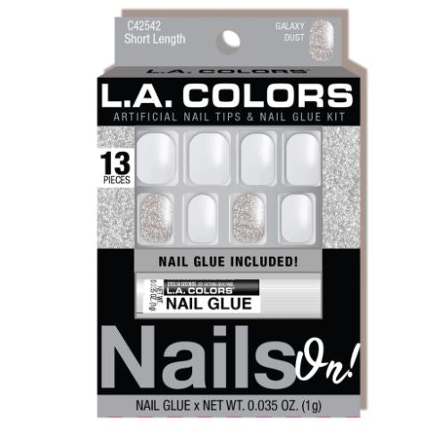 LA Colors Nails On! Artificial Nail Tips - Negative Apparel