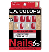 LA Colors Nails On! Artificial Nail Tips - Negative Apparel