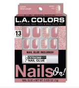 LA Colors Nails On! Artificial Nail Tips - Negative Apparel