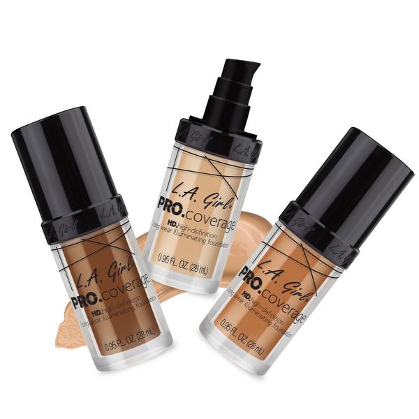 LA Girl Pro Coverage Illuminating Foundation - Negative Apparel