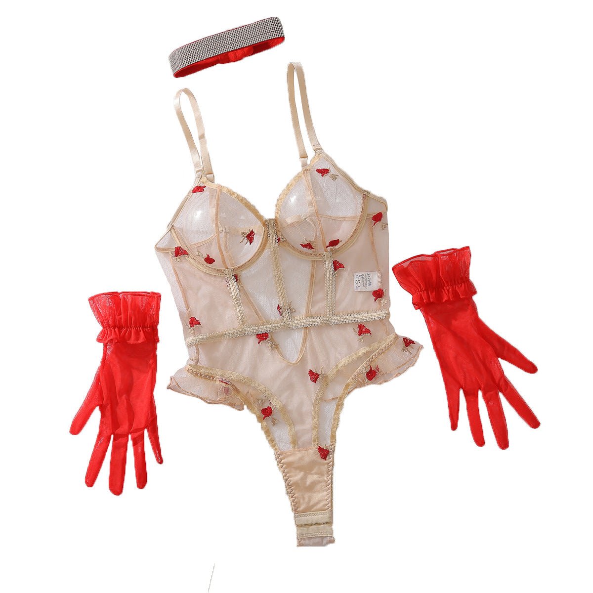 Lace Role - Play Outfit for Women – Three - Point Lingerie Set, Cosplay Bunny & Witch Costume, Summer 2025 Collection - Negative Apparel