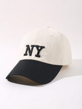 Letter Embroidered Baseball Cap - Negative Apparel