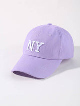 Letter Embroidered Baseball Cap - Negative Apparel