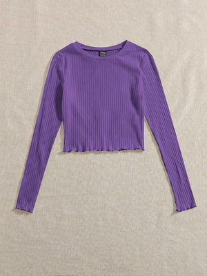 Lettuce Trim Solid Top - Negative Apparel