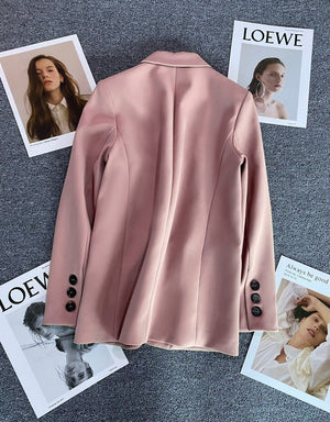 Loose straight tube slim 2025 spring Blazer for Office - Negative Apparel