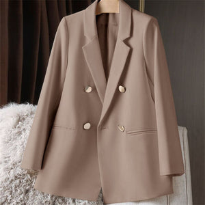 Loose Straight Tube Suit Blazer for Women - Negative Apparel