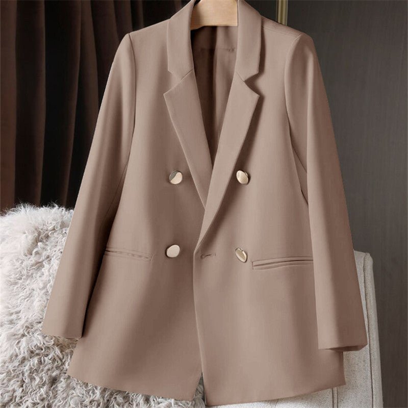 Loose Straight Tube Suit Blazer for Women - Negative Apparel