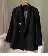 Loose Straight Tube Suit Blazer for Women - Negative Apparel