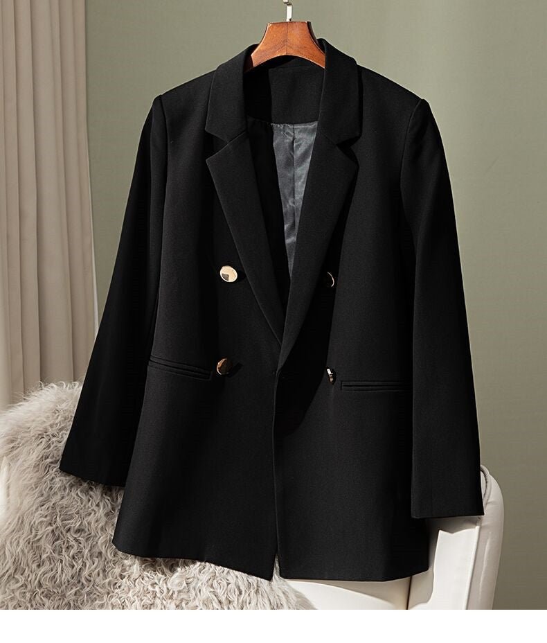 Loose Straight Tube Suit Blazer for Women - Negative Apparel