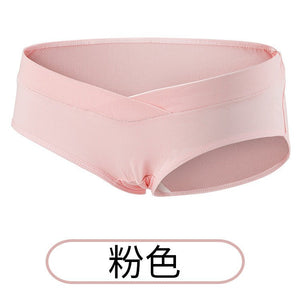 Low waist maternity panties multi - pattern cross ladies panties cotton low waist belly support pants - Negative Apparel