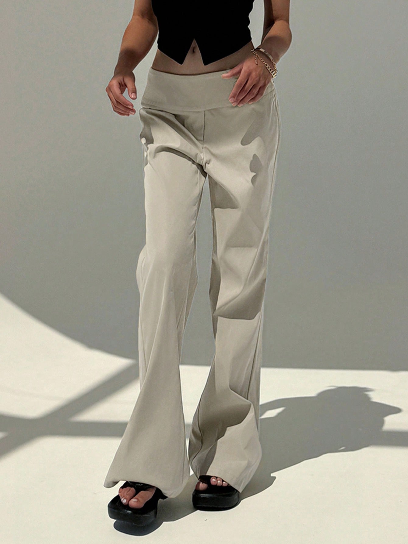 Low - Waisted Stylish And Slimming Casual Pants For Going Out, Dates, Vacation - Negative Apparel