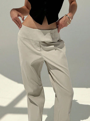 Low - Waisted Stylish And Slimming Casual Pants For Going Out, Dates, Vacation - Negative Apparel