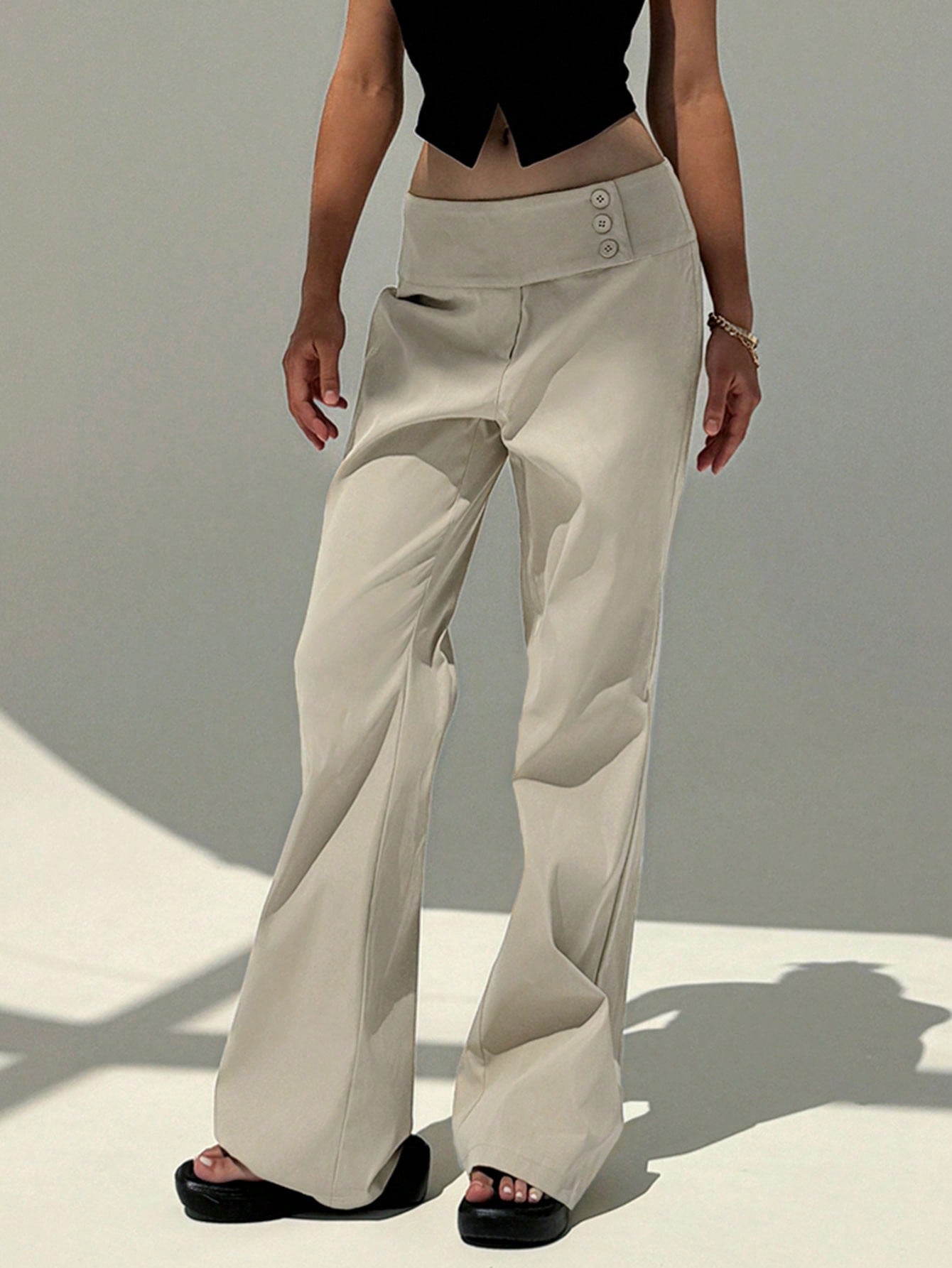 Low - Waisted Stylish And Slimming Casual Pants For Going Out, Dates, Vacation - Negative Apparel