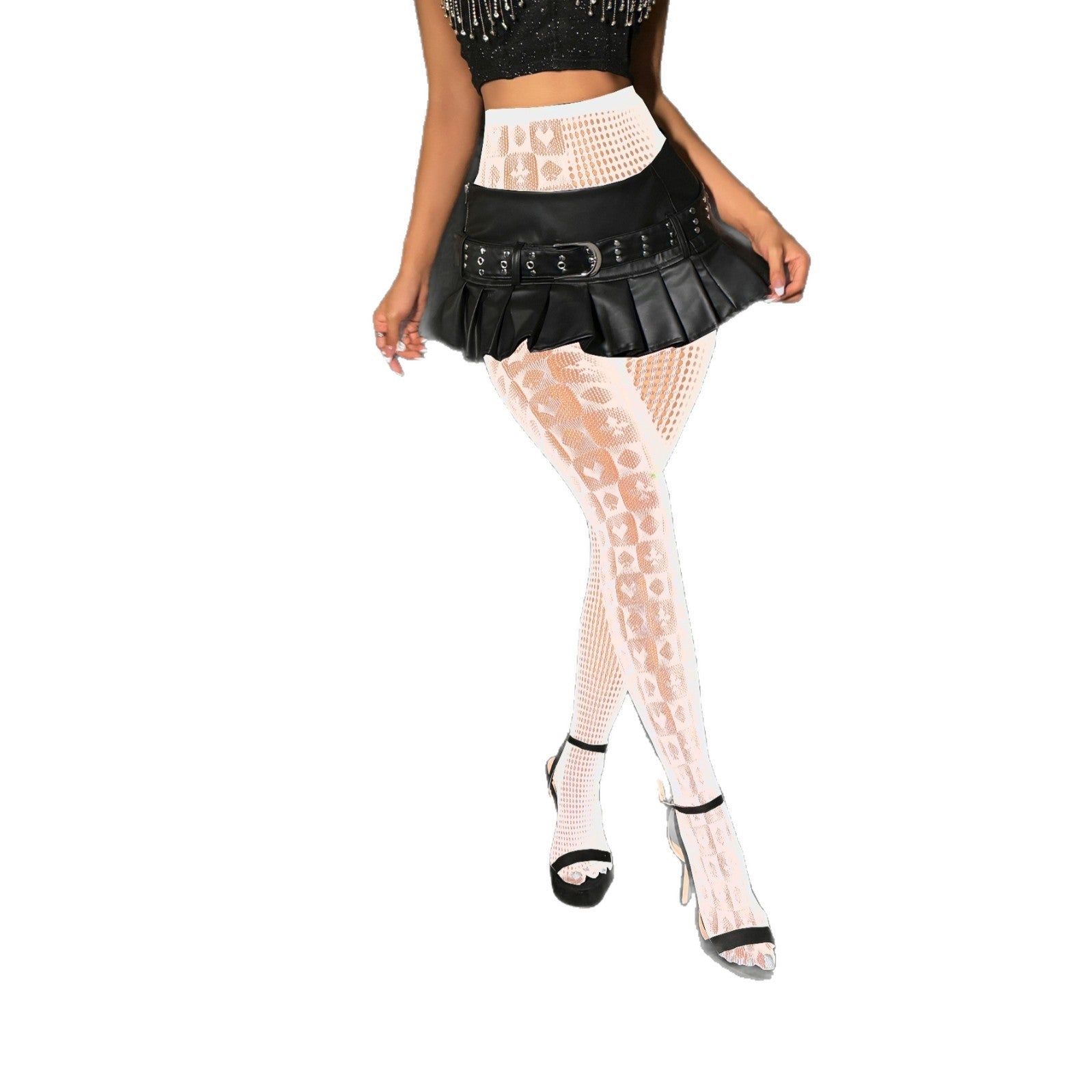 Luminous Green Nylon Romper – Sexy Youth Pantyhose, Sweat - Absorbing & Anti - Stripping - Negative Apparel