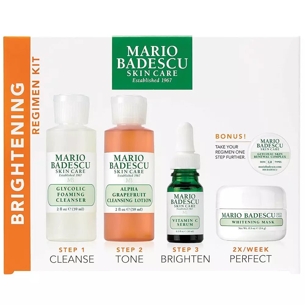 Mario Badescu The Brightening Regimen Kit New - Negative Apparel