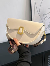 Metal Decor Flap Saddle Bag - Negative Apparel