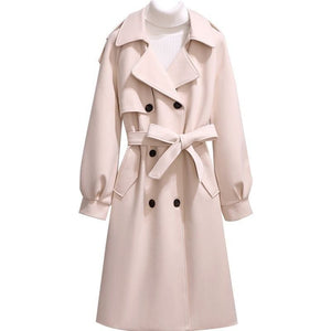 Mid - length thick woolen coat for women - Negative Apparel