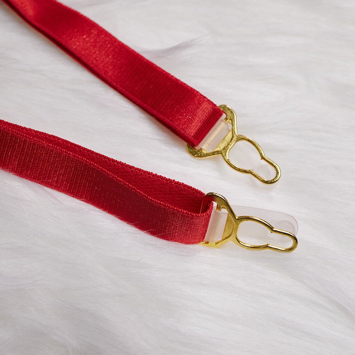 Midnight Rebel | Chain - Detail 4 - Piece Mesh Lingerie Set - Negative Apparel