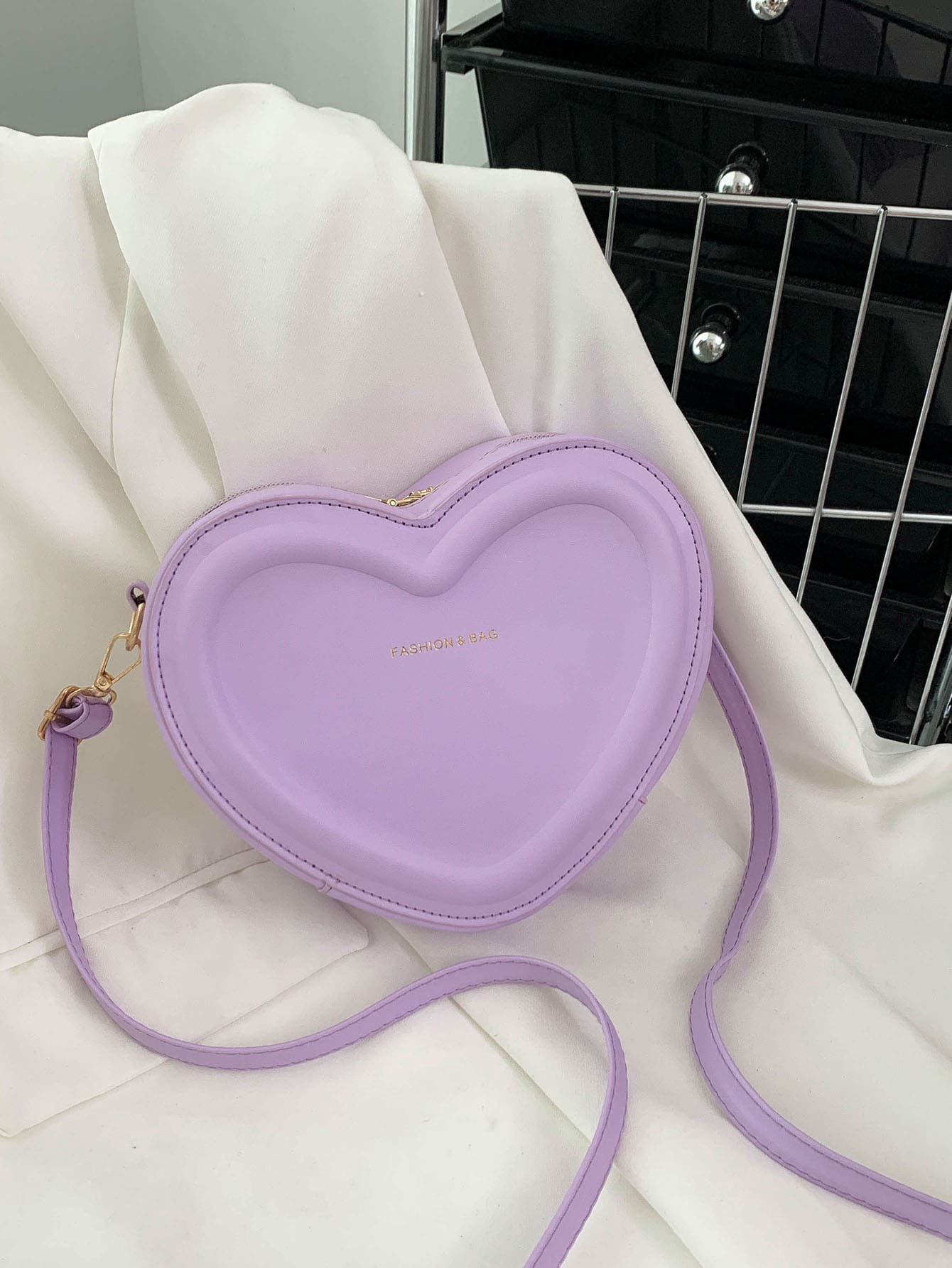 Mini Irregular Heart & Heart Shaped Single Shoulder Crossbody Bag - Negative Apparel