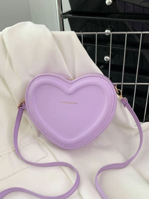 Mini Irregular Heart & Heart Shaped Single Shoulder Crossbody Bag - Negative Apparel