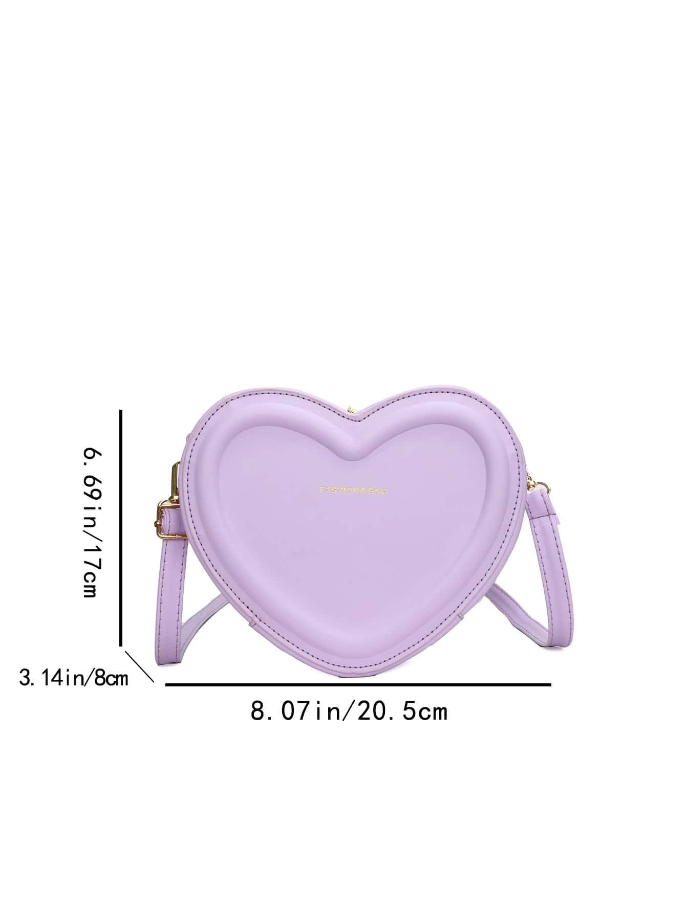 Mini Irregular Heart & Heart Shaped Single Shoulder Crossbody Bag - Negative Apparel