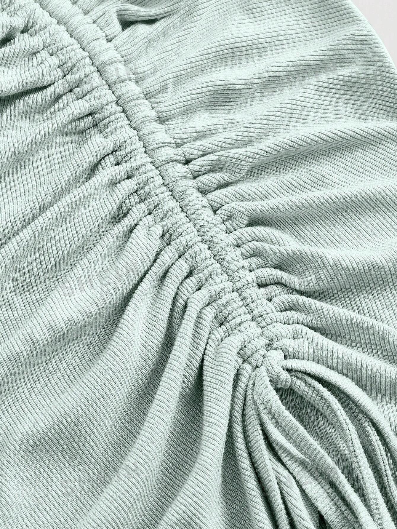 MOD Crisscross Cami Top & Drawstring Split Thigh Skirt - Negative Apparel