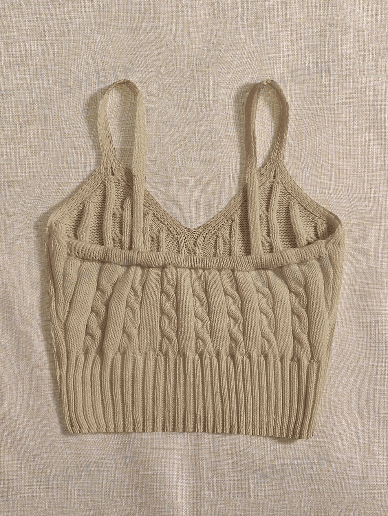 MOOSTA Cable Knit Cami Top - Negative Apparel