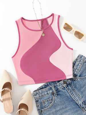 MOOSTA Color Block Tank Top, Going Out Top - Negative Apparel