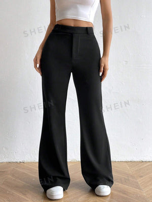 MOOSTA High Waist Flare Leg Pants - Negative Apparel