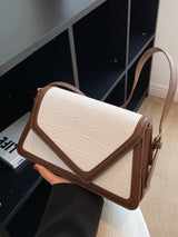 Multicolored Crocodile Pattern Single Shoulder Bag - Negative Apparel