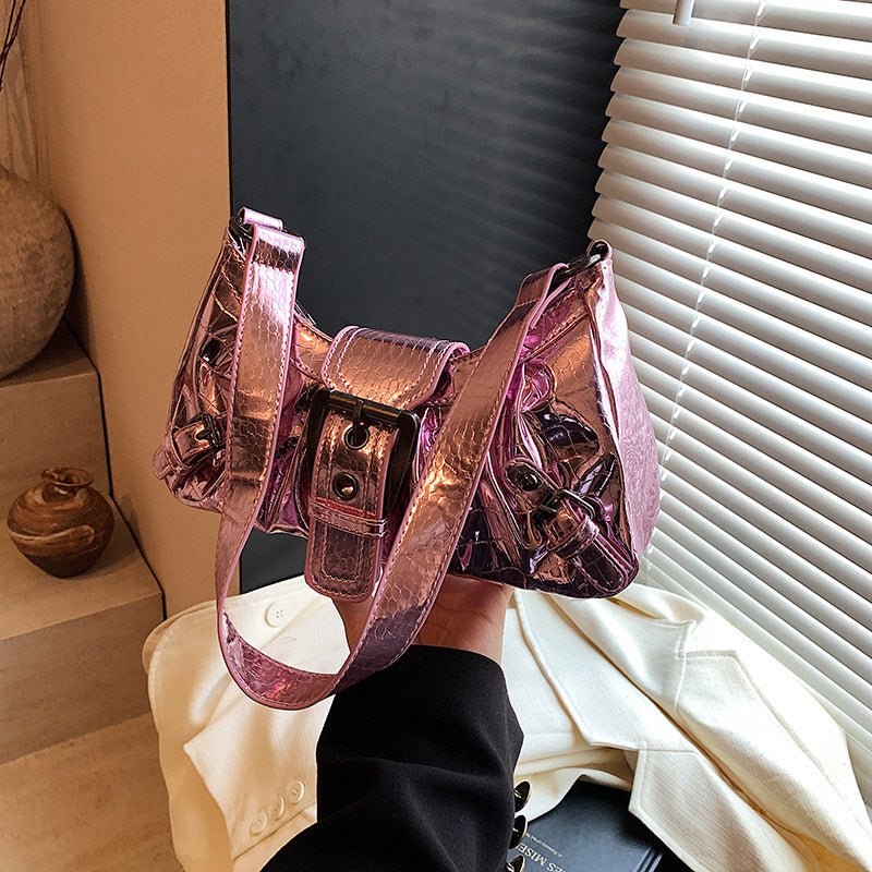 New 2024 autumn niche design simple trendy one - shoulder crescent bag women's small bag stylish casual armpit bag - Alibaba - Negative Apparel