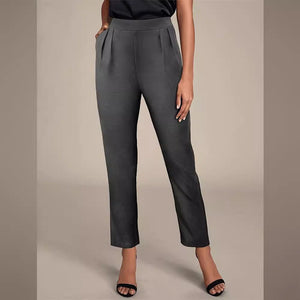 New elegant versatile elastic waist pocket suit pants - Negative Apparel