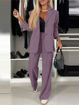 New fashion textured casual suits for women - Negative Apparel
