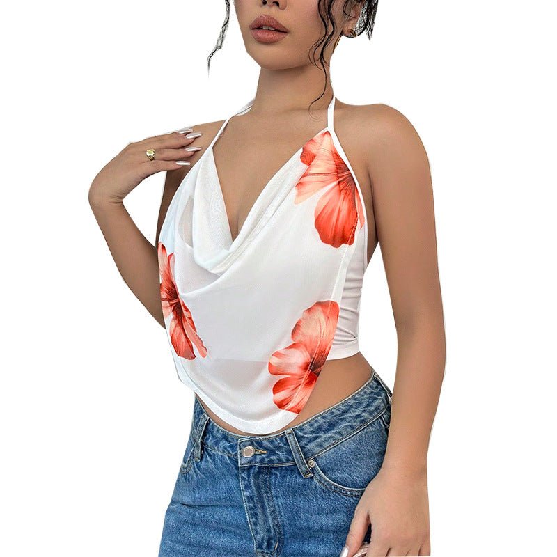 New holiday style Spice Girls suspender vest neck top - Negative Apparel